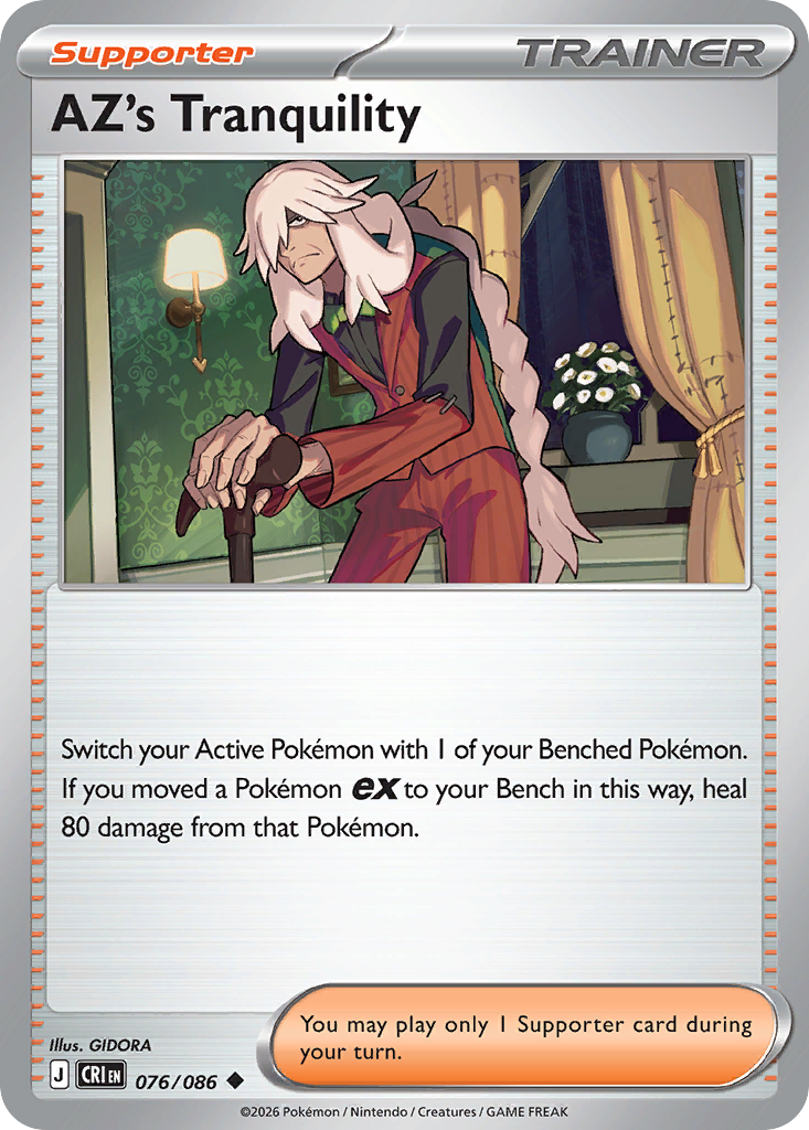 AZ's Tranquility 076/086 from Pokemon TCG Chaos Rising