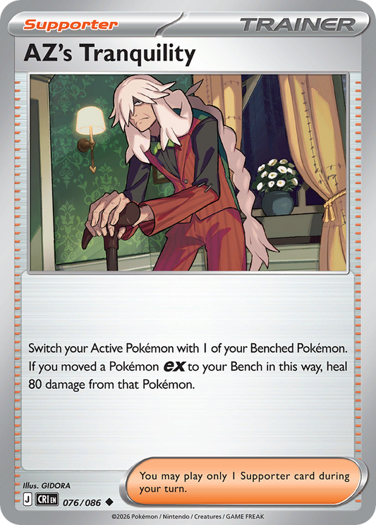 AZ's Tranquility 076/086 from Pokemon TCG Chaos Rising