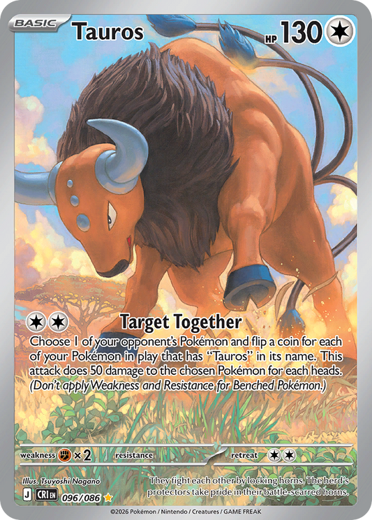 Tauros 096/086 from Pokemon TCG Chaos Rising