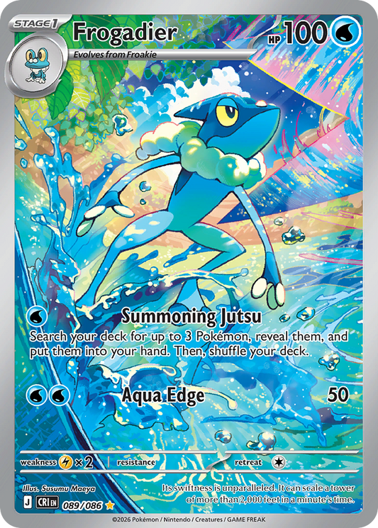 Frogadier 089/086 from Pokemon TCG Chaos Rising