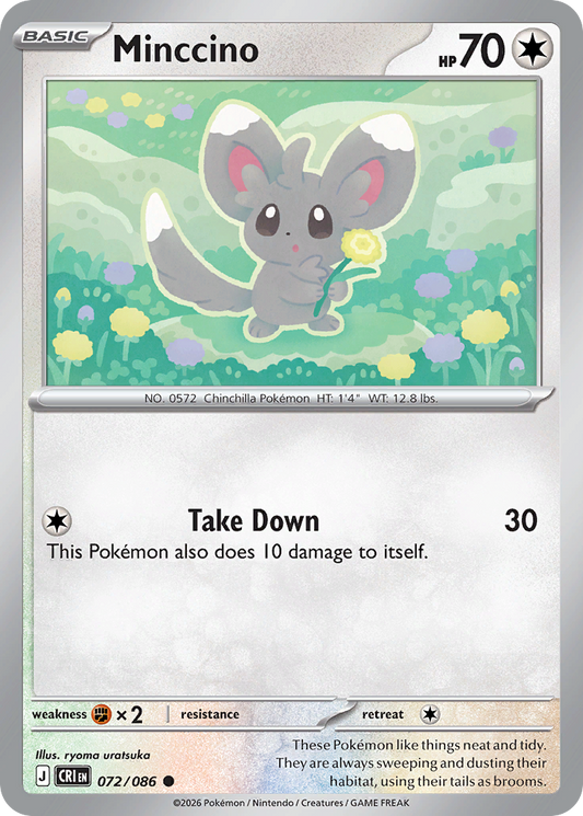 Minccino 072/086 from Pokemon TCG Chaos Rising