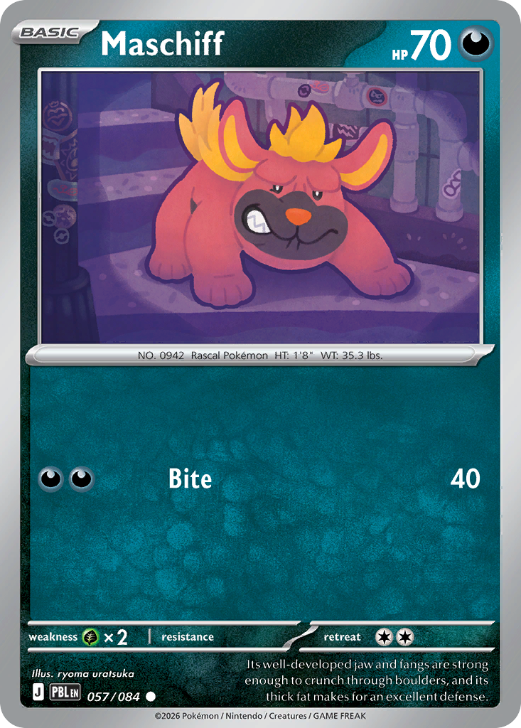 Maschiff 057/084 from Pokemon TCG Pitch Black
