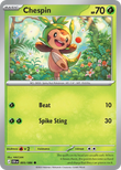 Chespin 005/086 from Pokemon TCG Chaos Rising