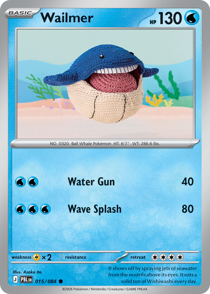 Wailmer 015/084 from Pokemon TCG Pitch Black