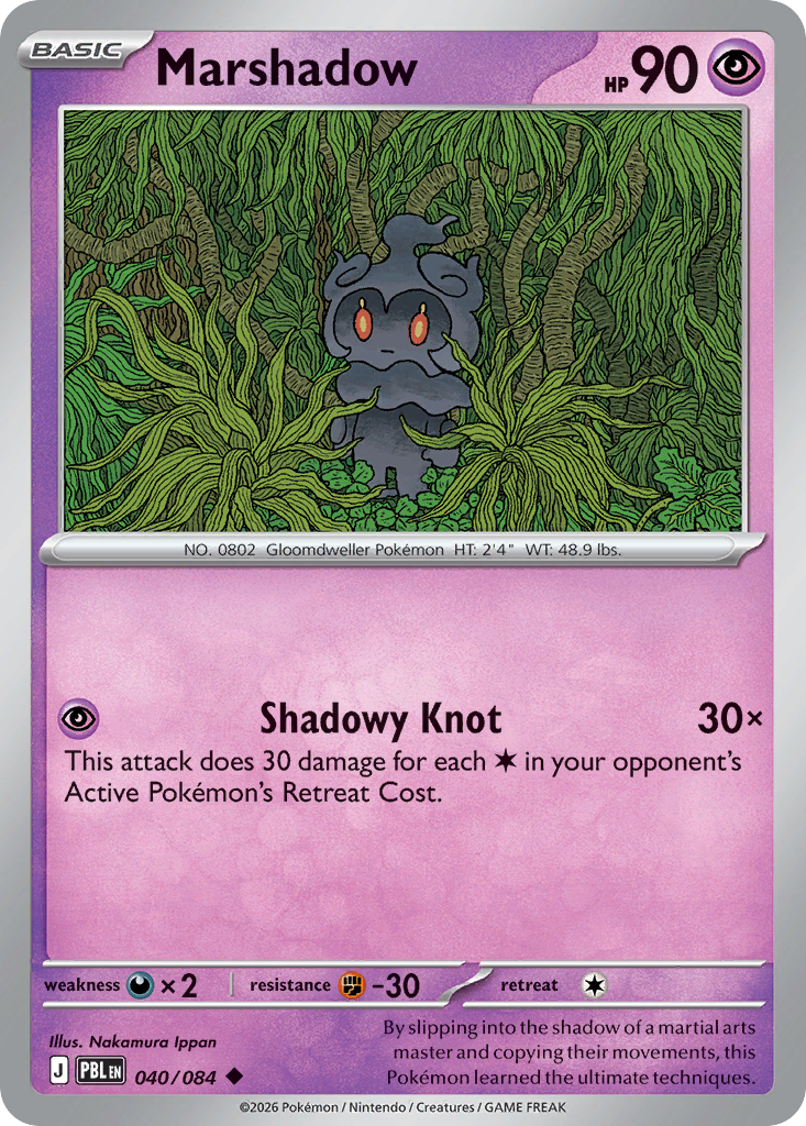 Marshadow 040/084 from Pokemon TCG Pitch Black