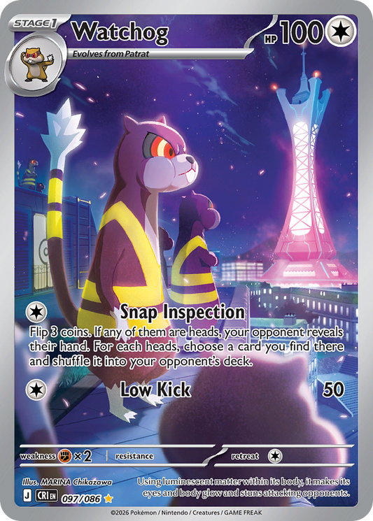 Watchog 097/086 from Pokemon TCG Chaos Rising