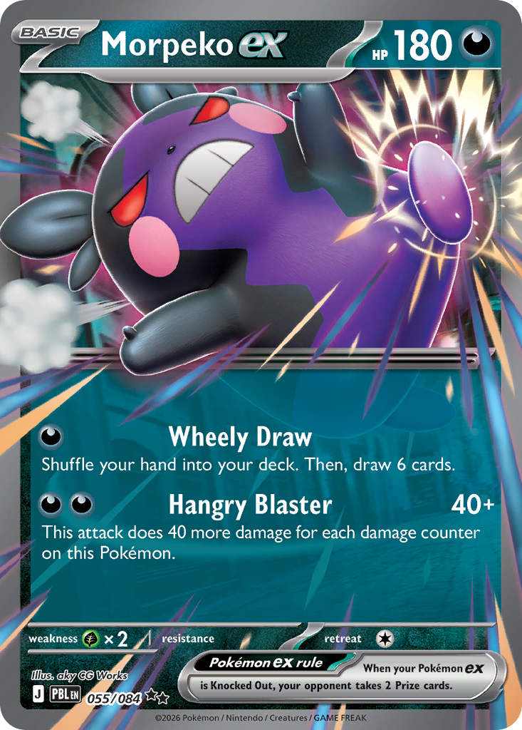 Morpeko ex 055/084 from Pokemon TCG Pitch Black