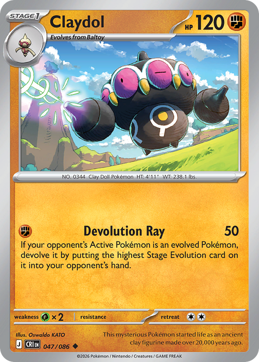Claydol 047/086 from Pokemon TCG Chaos Rising