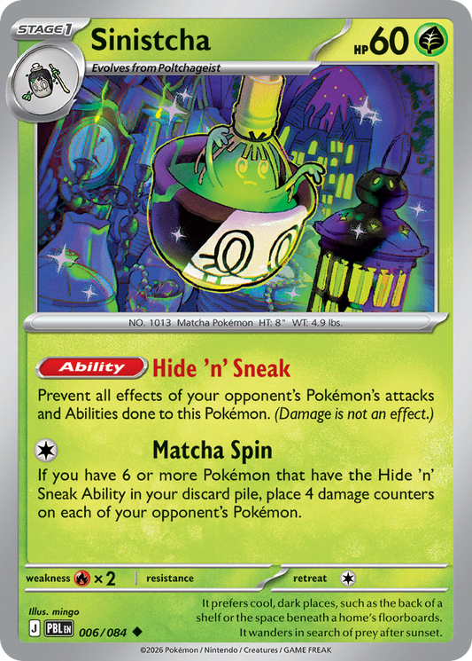 Sinistcha 006/084 from Pokemon TCG Pitch Black