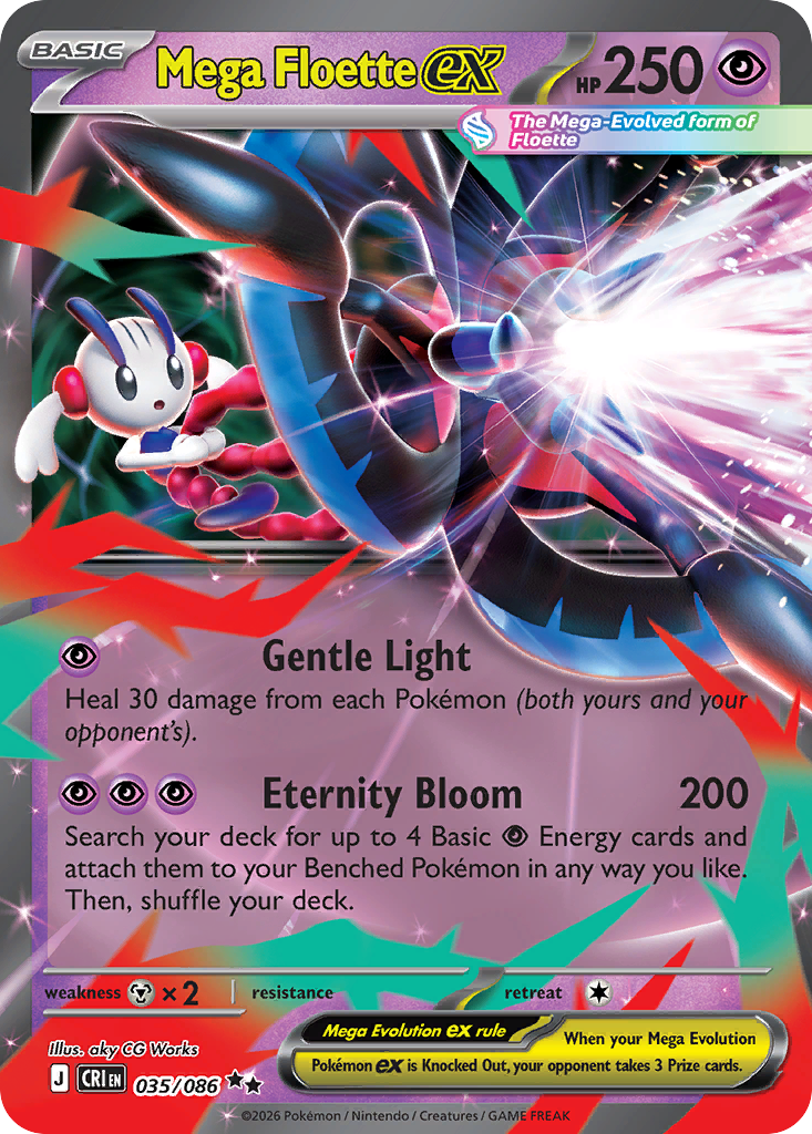 Mega Floette ex 035/086 from Pokemon TCG Chaos Rising
